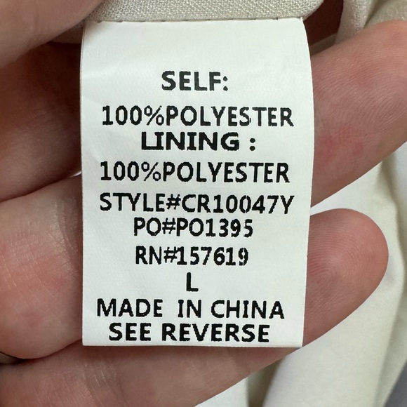 Cloud Ten romper women large cowl neck open back sequin halter one piece white - Picture 7 of 13